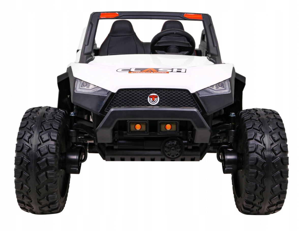 Buggy Clash Battery Pack for 2 Kids White Remote Control Drive 4x4 Adjustable Color white