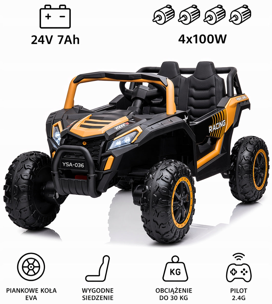 Buggy Racing ATV 24V 7Ah Battery Car - 4x4 - 400W - Remote Control
