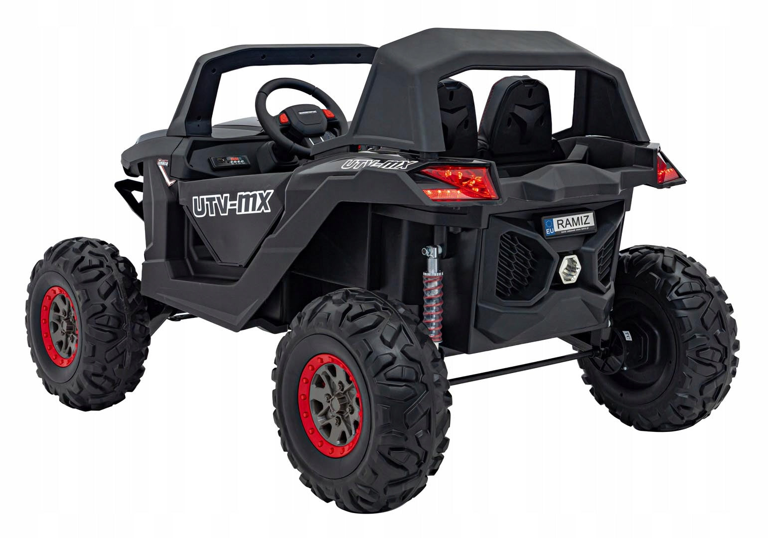 Buggy battery UTV-MX 2000N black 2x12V 7Ah 4x75W EVA wheels remote control Vehicle length 120 cm