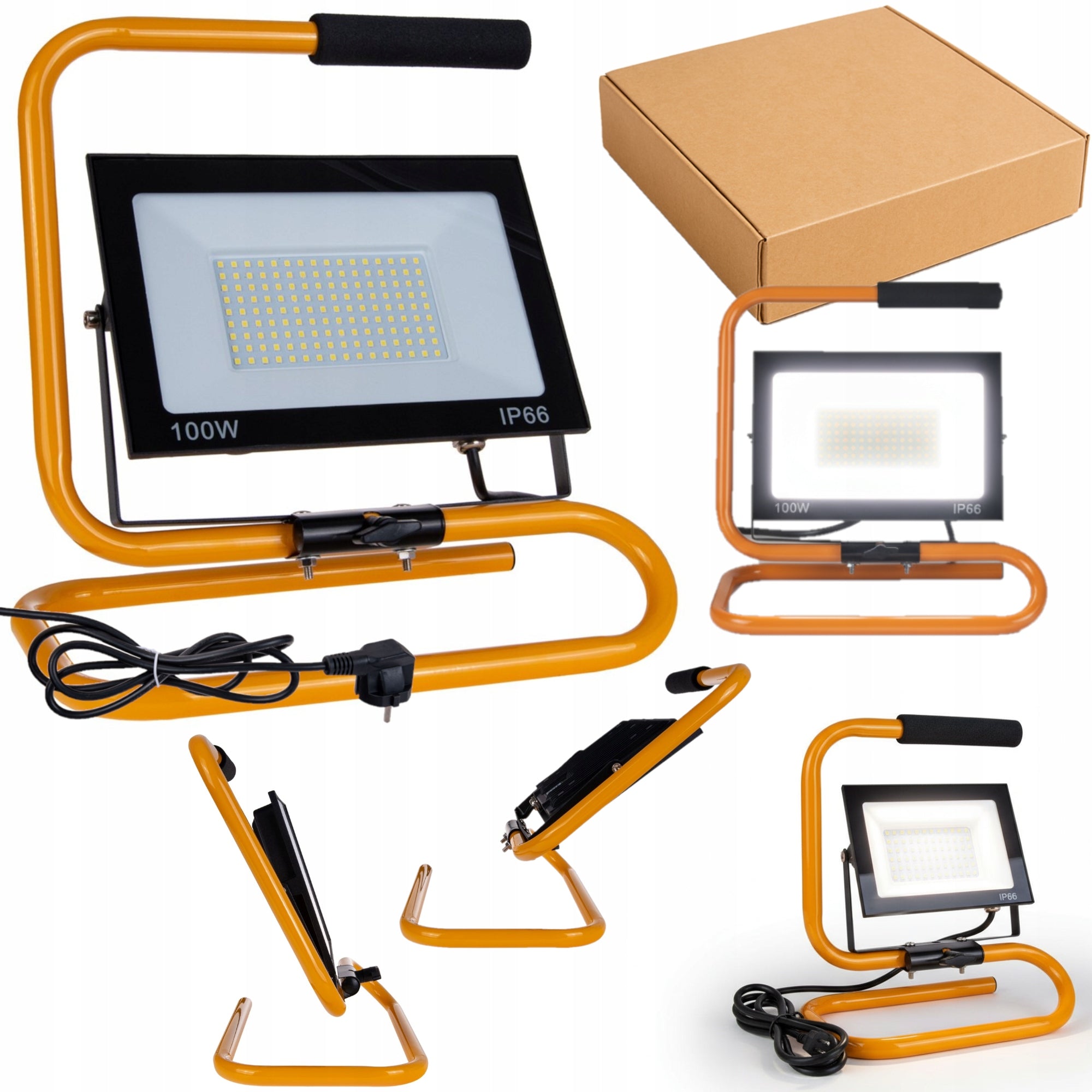 Building Floodlight LED Halogen 100W Workshop Headlight Wire 230V