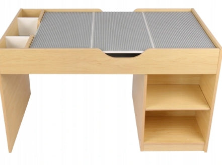 Building Table Wooden Desk and Stool Lego Build 'n' Store Base Plate Brand no brand