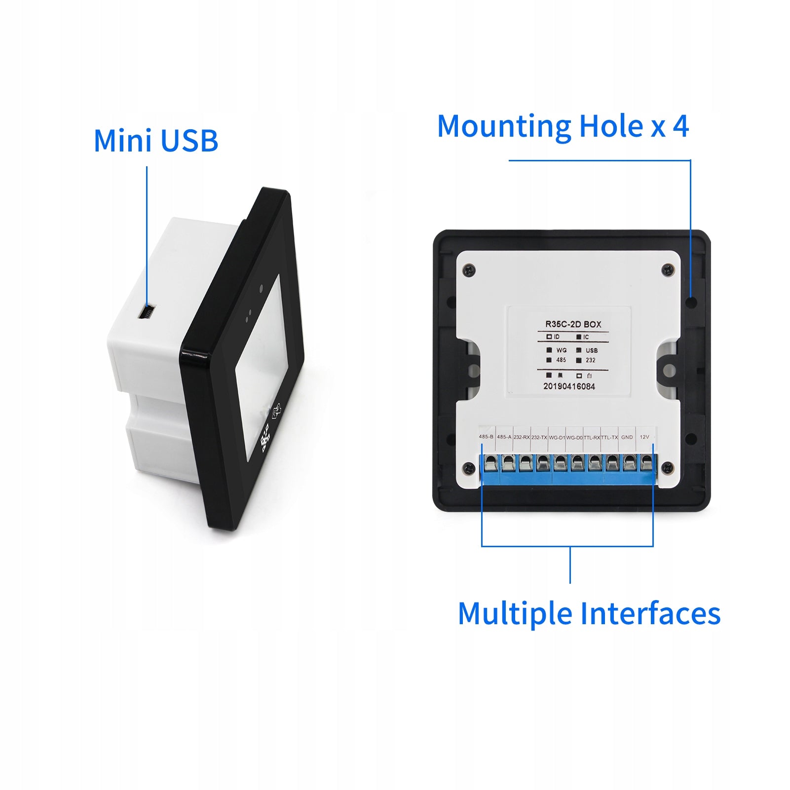 Built-in barcode scanner wired 6V RFID scanning module Printing technology other