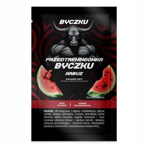 Bull Pre-Workout Bull Watermelon Flavour for Athletes, 14 g