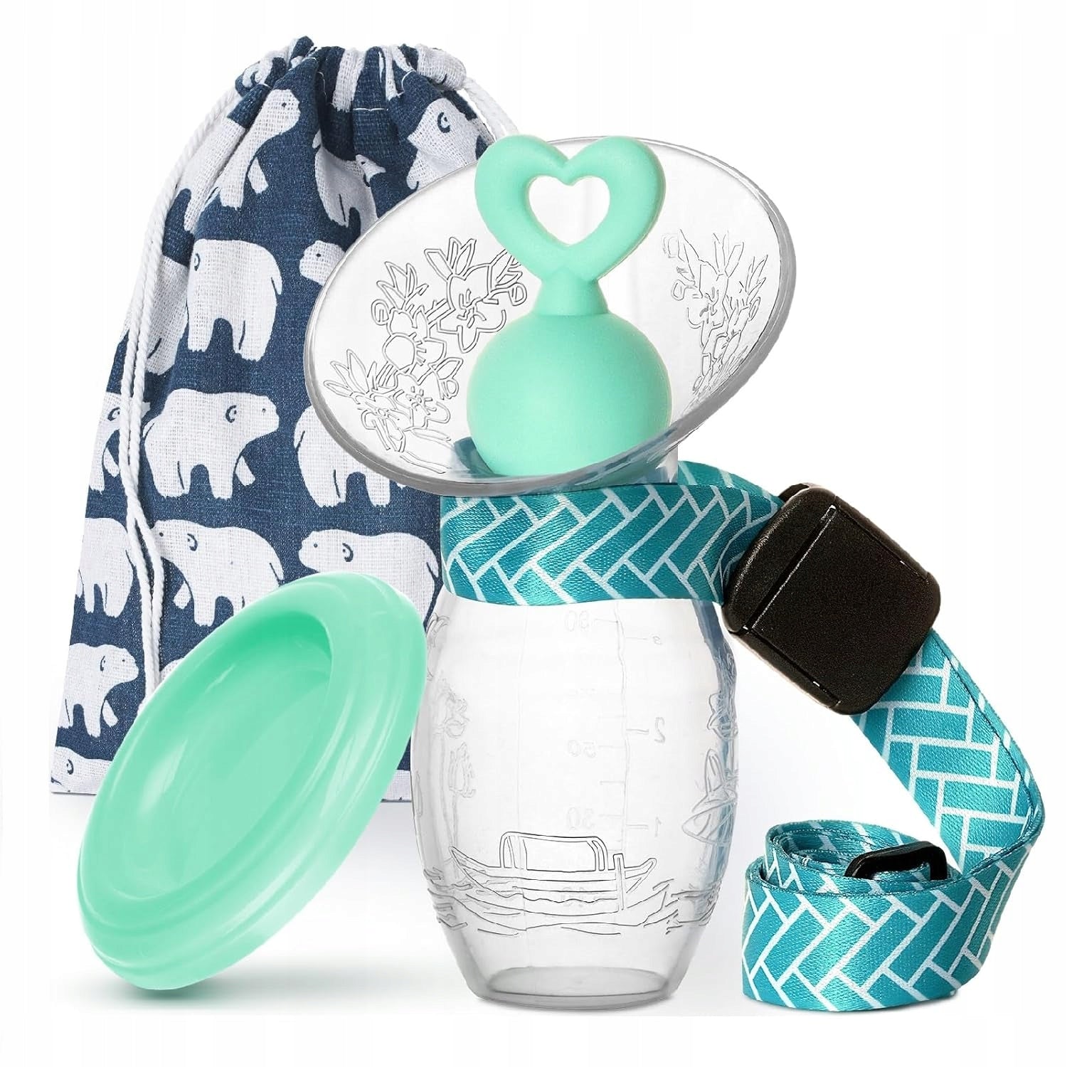 BumbleBee Manual breast pump set(150ml) + storage bag