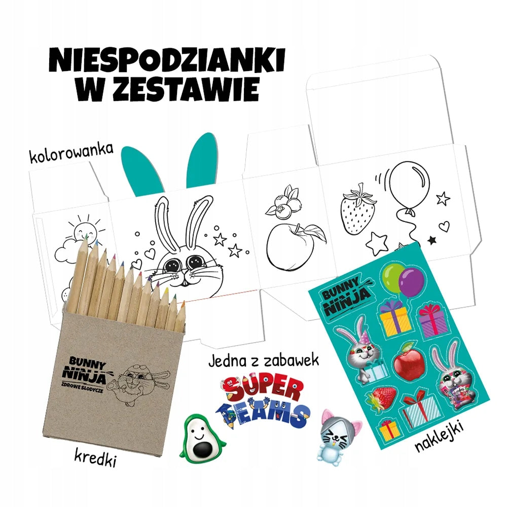Bunny Ninja set BUNNY sweets for children Children's Day108g Manufacturer code 5902444127013