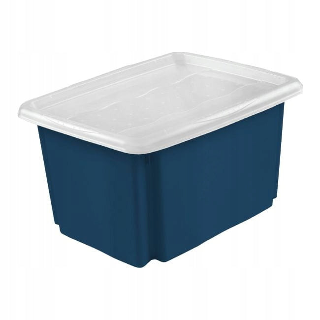 Burnham container with lid 24 l blue