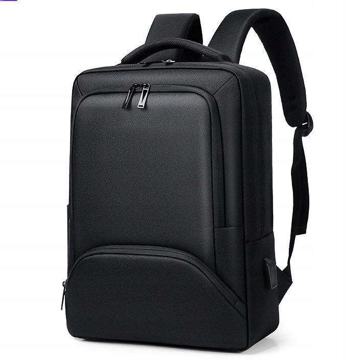 Business Backpack For Laptop Tablet Elegant Black Formal Spacious