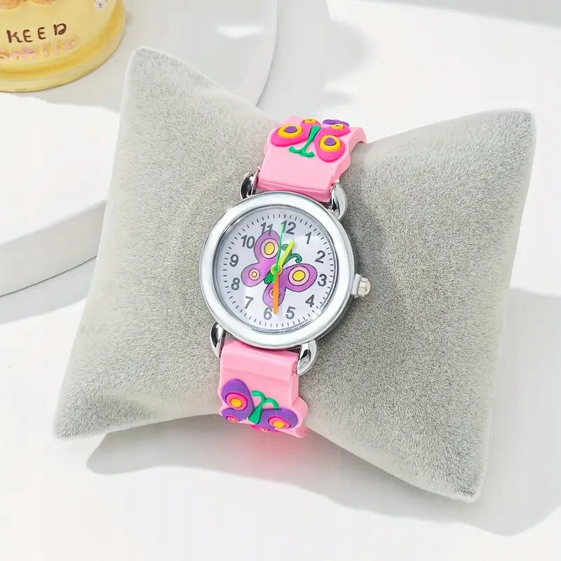 Butterfly watch for girls perfect gift light pink butterfly pink