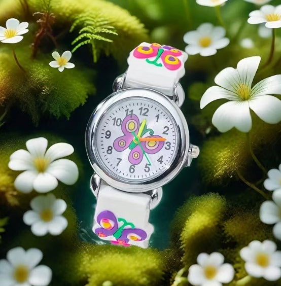 Butterfly watch for girls perfect gift white butterfly EAN (GTIN) 5906492923221
