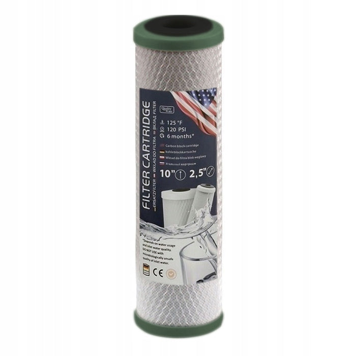 C10CBUS-E 10 inch carbon cartridge block - GREEN FILTER