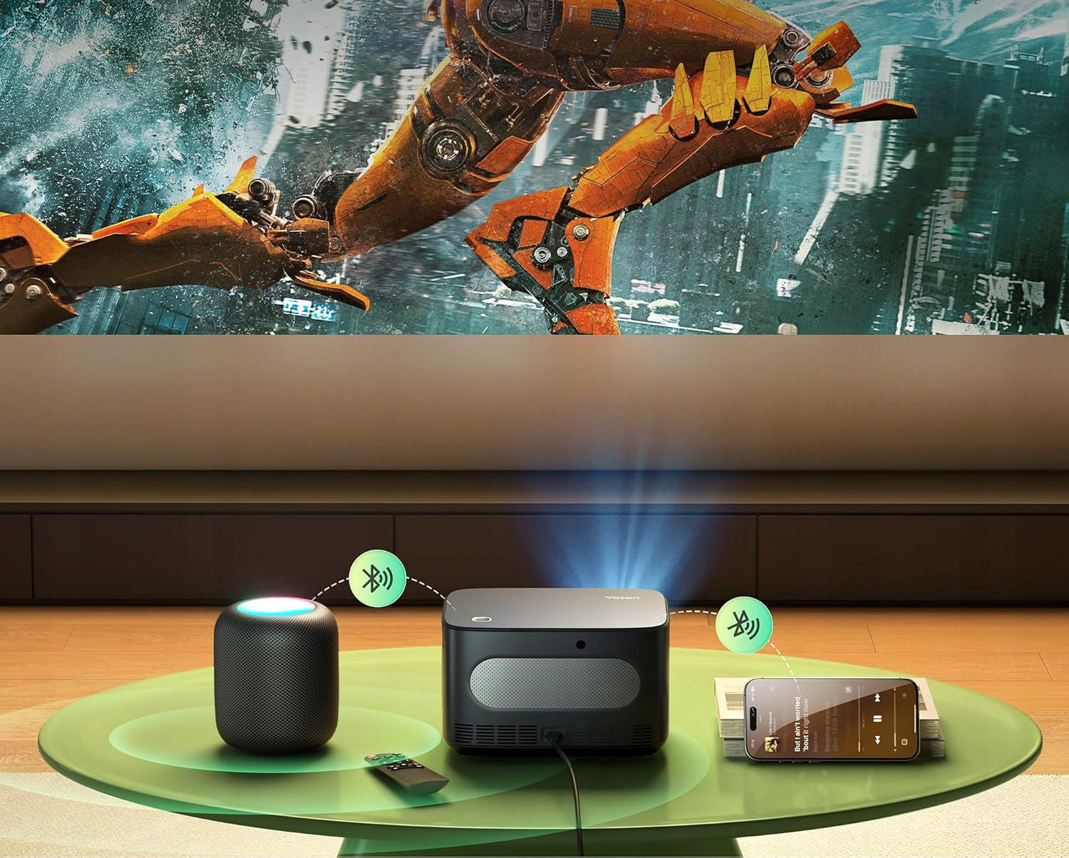 C158 YOTON Y8 4K ANDROID FULL HD WIFI 7491 Projector Brand no brand