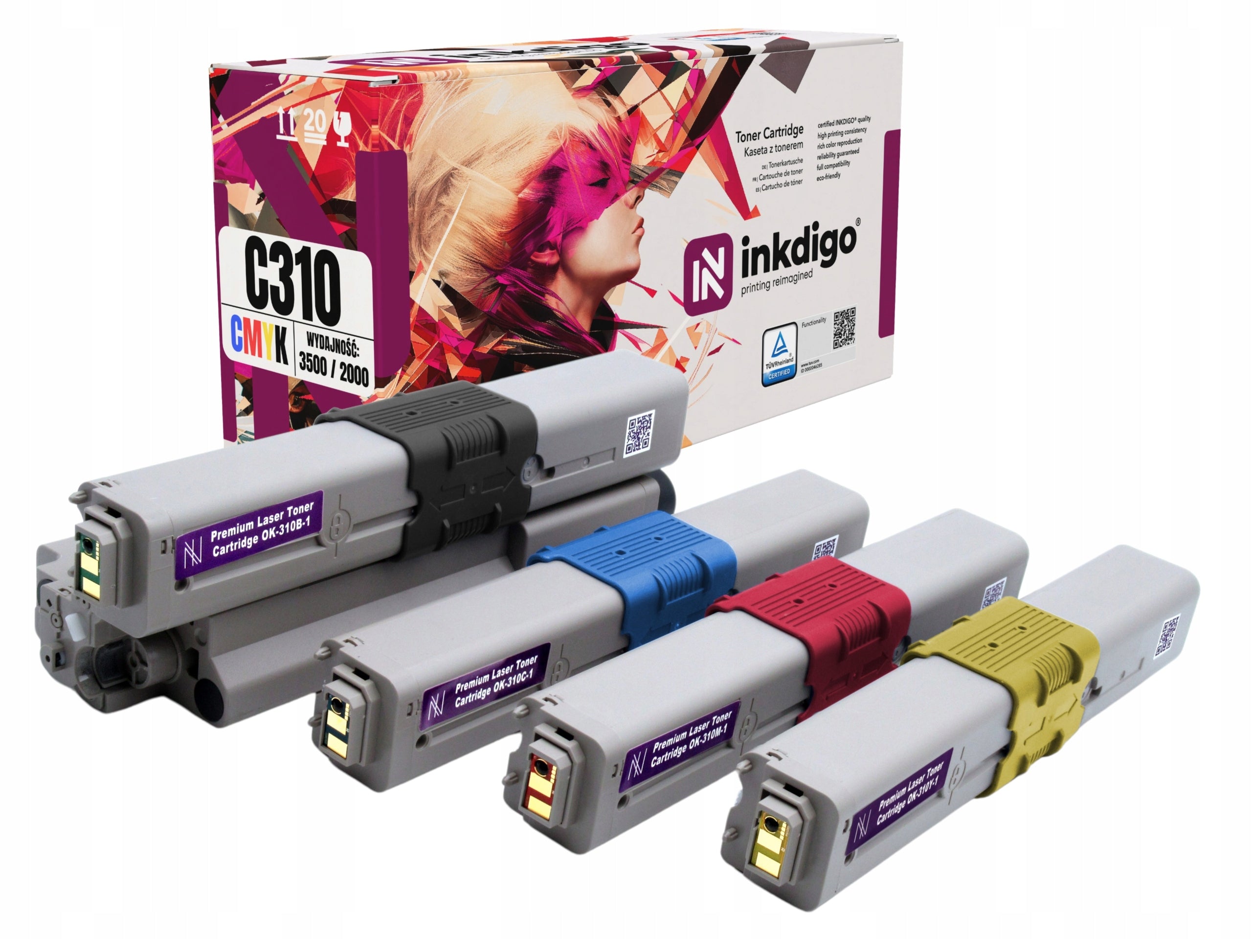 C310 XL - 4x OKI PRINTER TONER C330 C331 MC352 MC361 MC362 OKI MC562