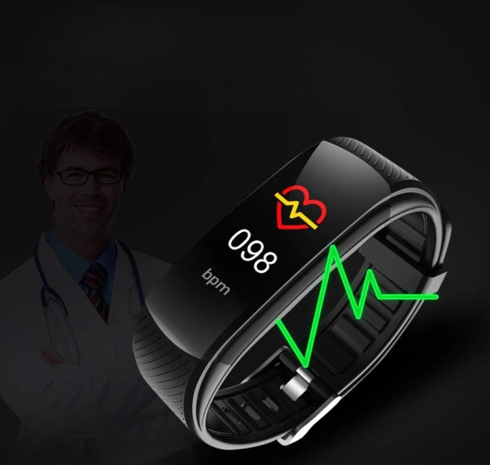 C5S Smart Bracelet Heart Rate Monitoring Function, Sleep, Pedometer Black Brand no brand