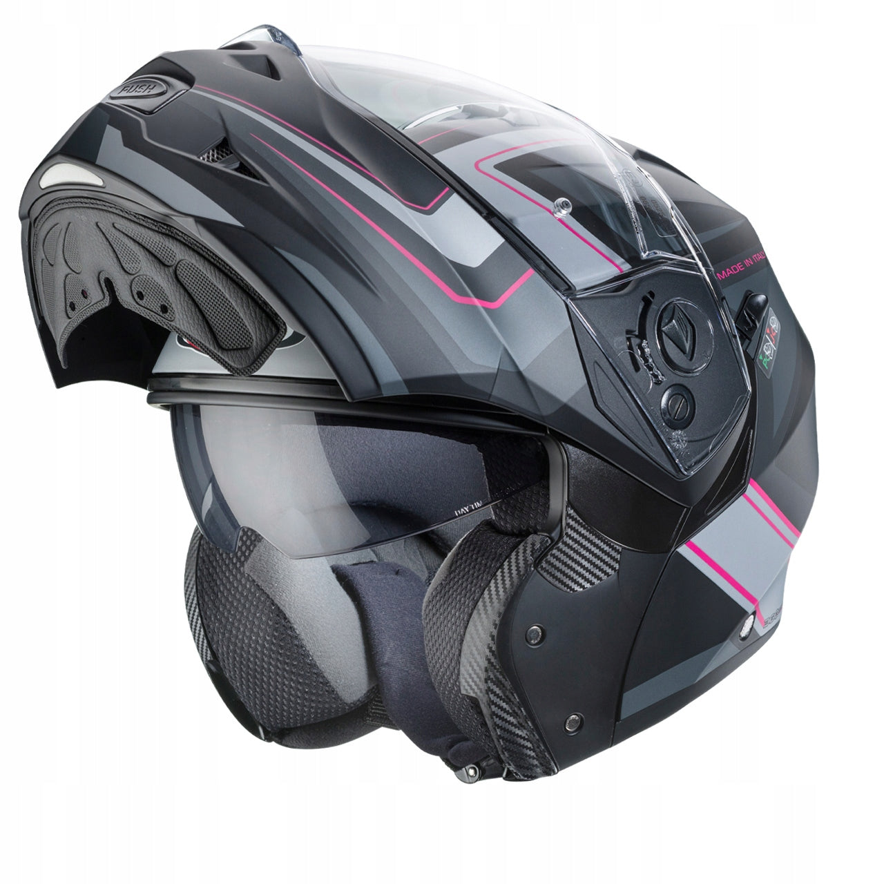 CABERG DUKE TOUR II MOUNTED HELMET, GRAY PINK MAT + PINLOCK, size M Manufacturer's catalog number C0IL00G5/M