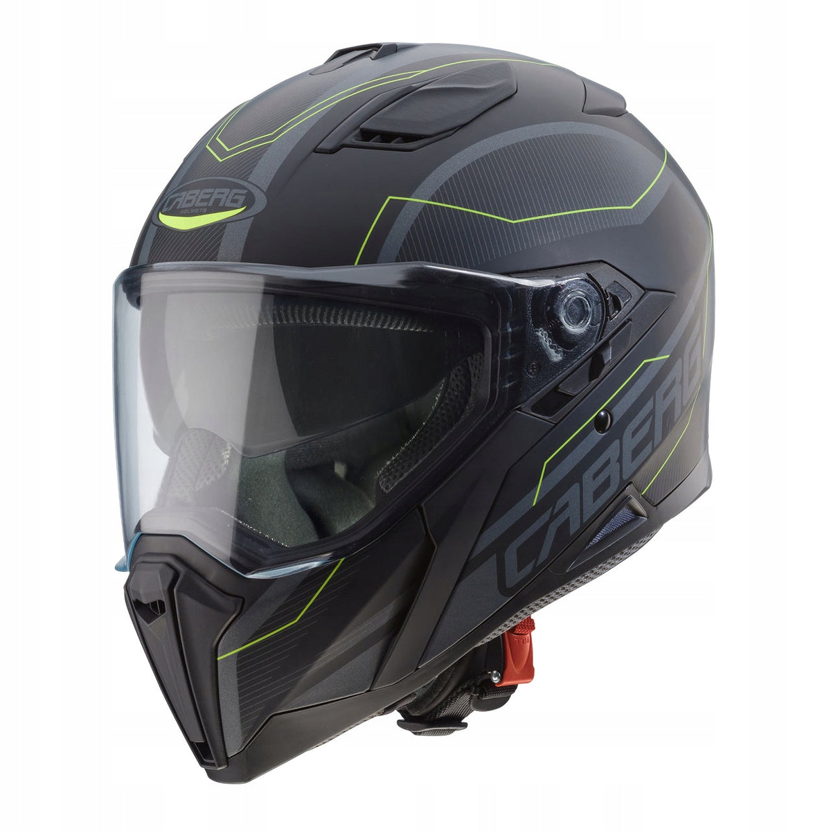 CABERG JACKAL SUPRA HELMET, black and yellow, size XXL