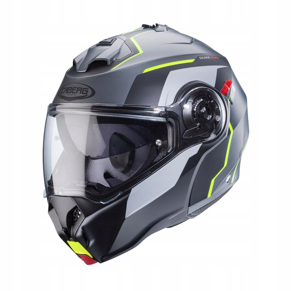 CABERG JAW HELMET FLIP-UP MODEL DUKE EVO MOVE GREY MATT/BLACK/ŻÓ Manufacturer's catalog number C0KB60L1/M