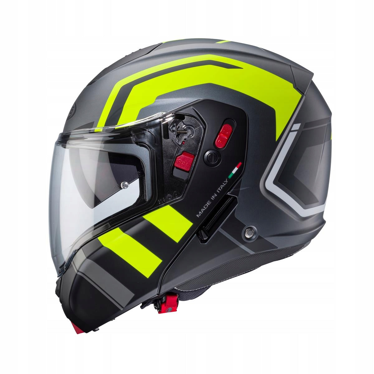 CABERG JAW HELMET FLIP-UP MODEL HORUS X ROAD GREY MATT/BLACK/YELLOW