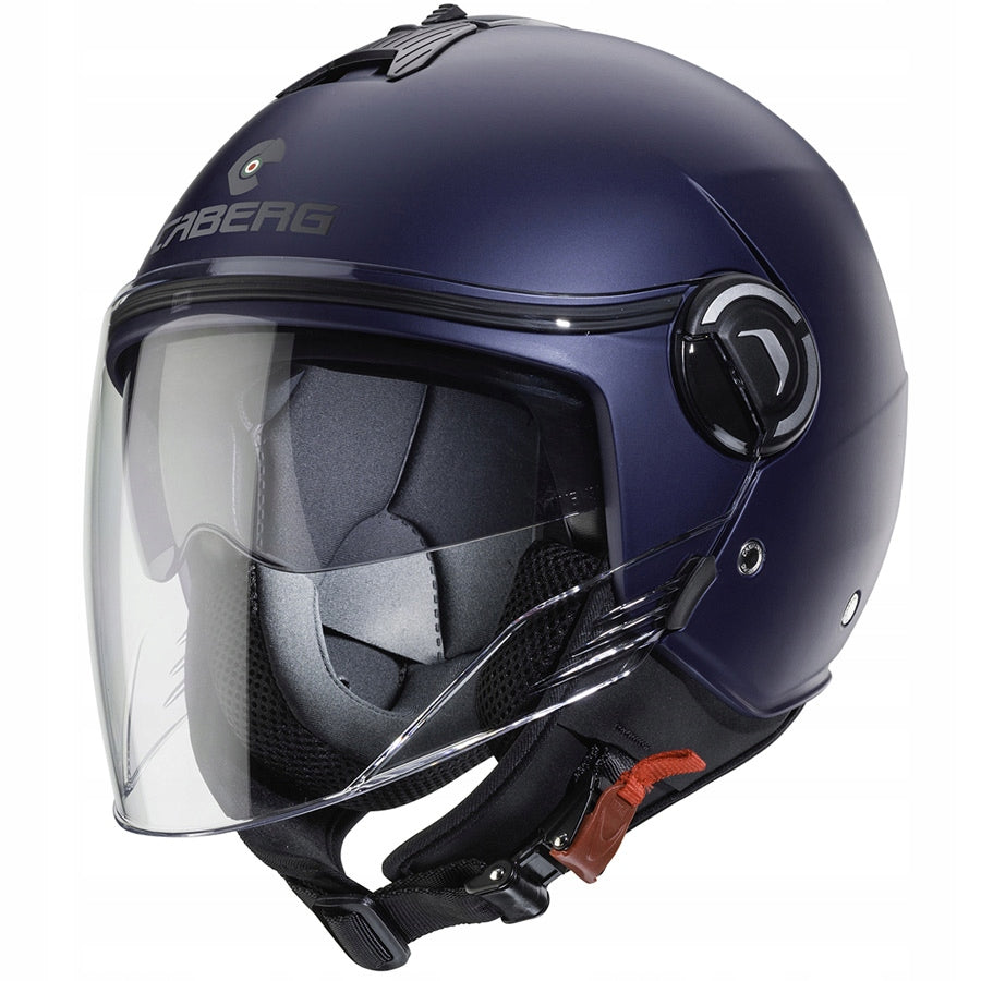 CABERG MOTORCYCLE HELMET OPEN GLASS AND BLEND RIVIERA V4X YAMA BLUE MATT L Packaging status original