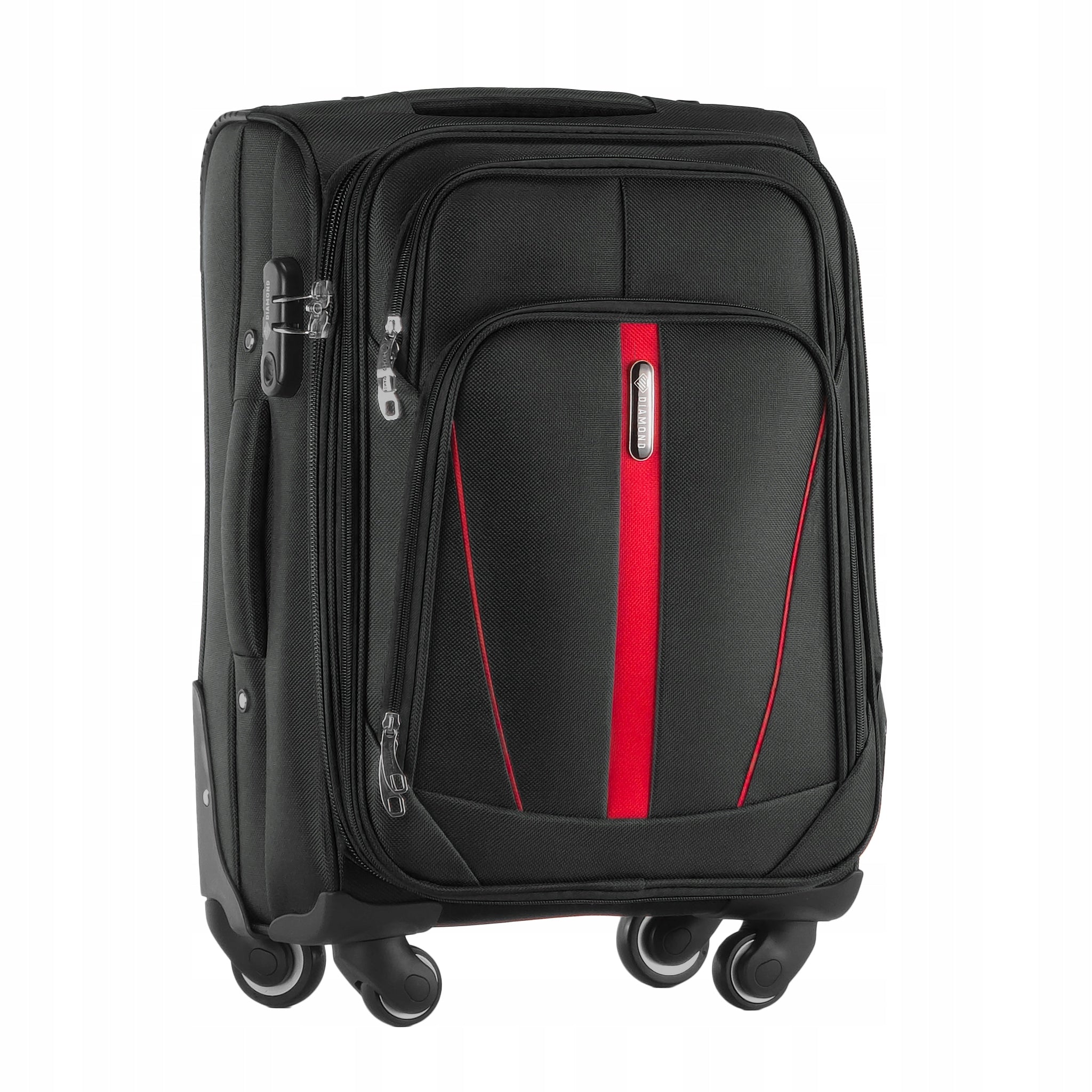 CABIN CASE ON WHEELS TRAVEL LUGGAGE DIAMOND BLACK Soft S 20" C330 Manufacturer code C330_S