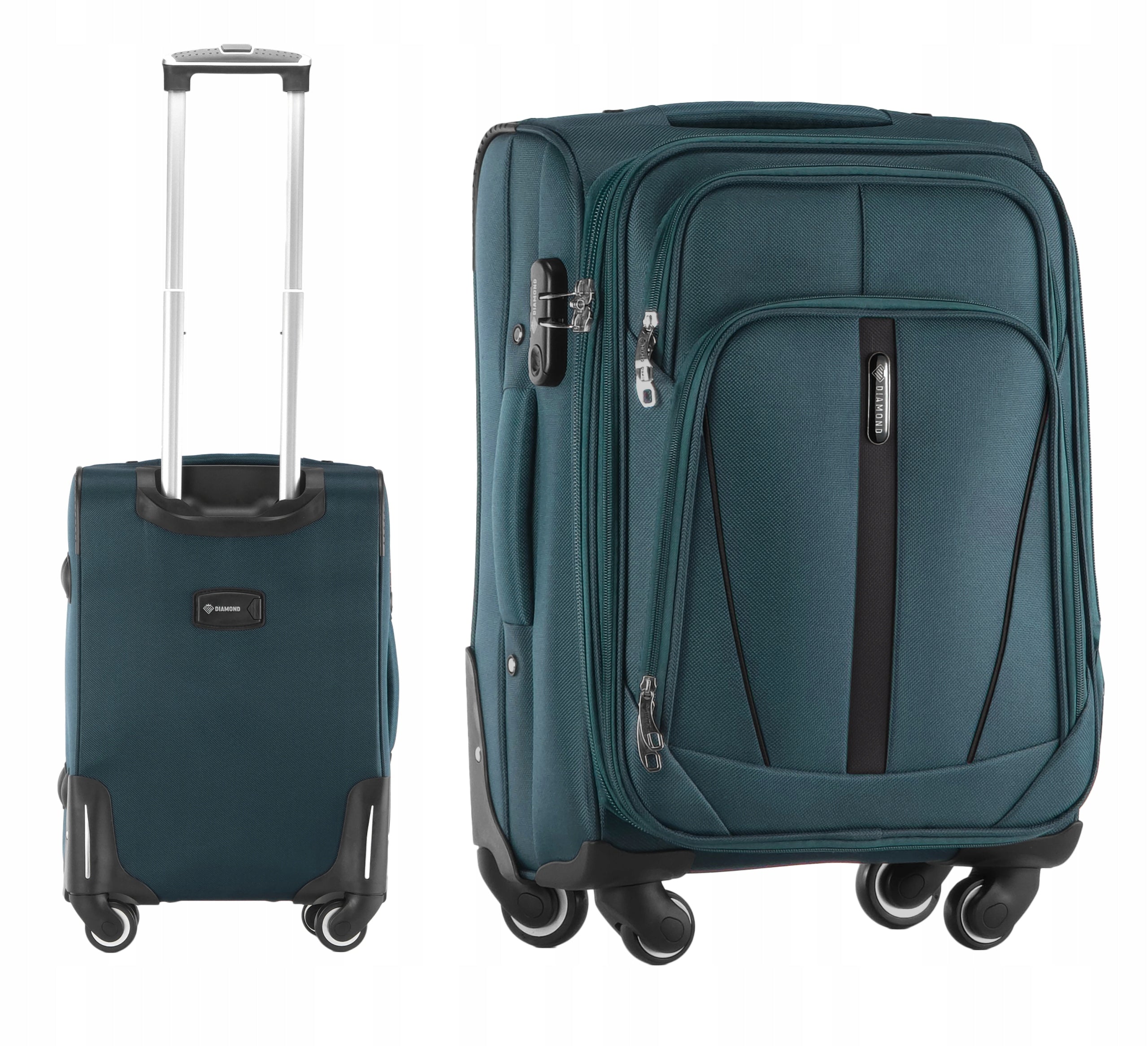 CABIN CASE ON WHEELS TRAVEL LUGGAGE DIAMOND GREEN Soft S 20" C330