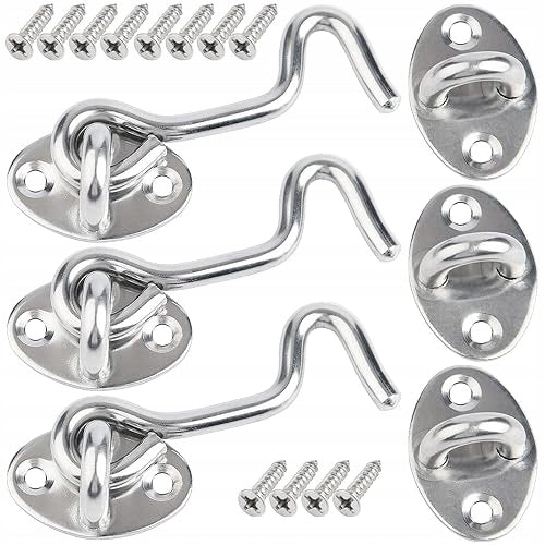 CABIN LATCH FOR DOOR GATE STAINLESS STEEL 75 MM SET OF 3 PCS.