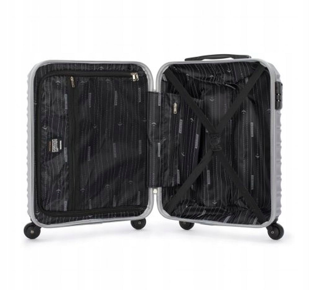 CABIN SUITCASE ABS WITTCHEN GROOVE LINE 56-3A-311-01 GREY Model 56-3A-311