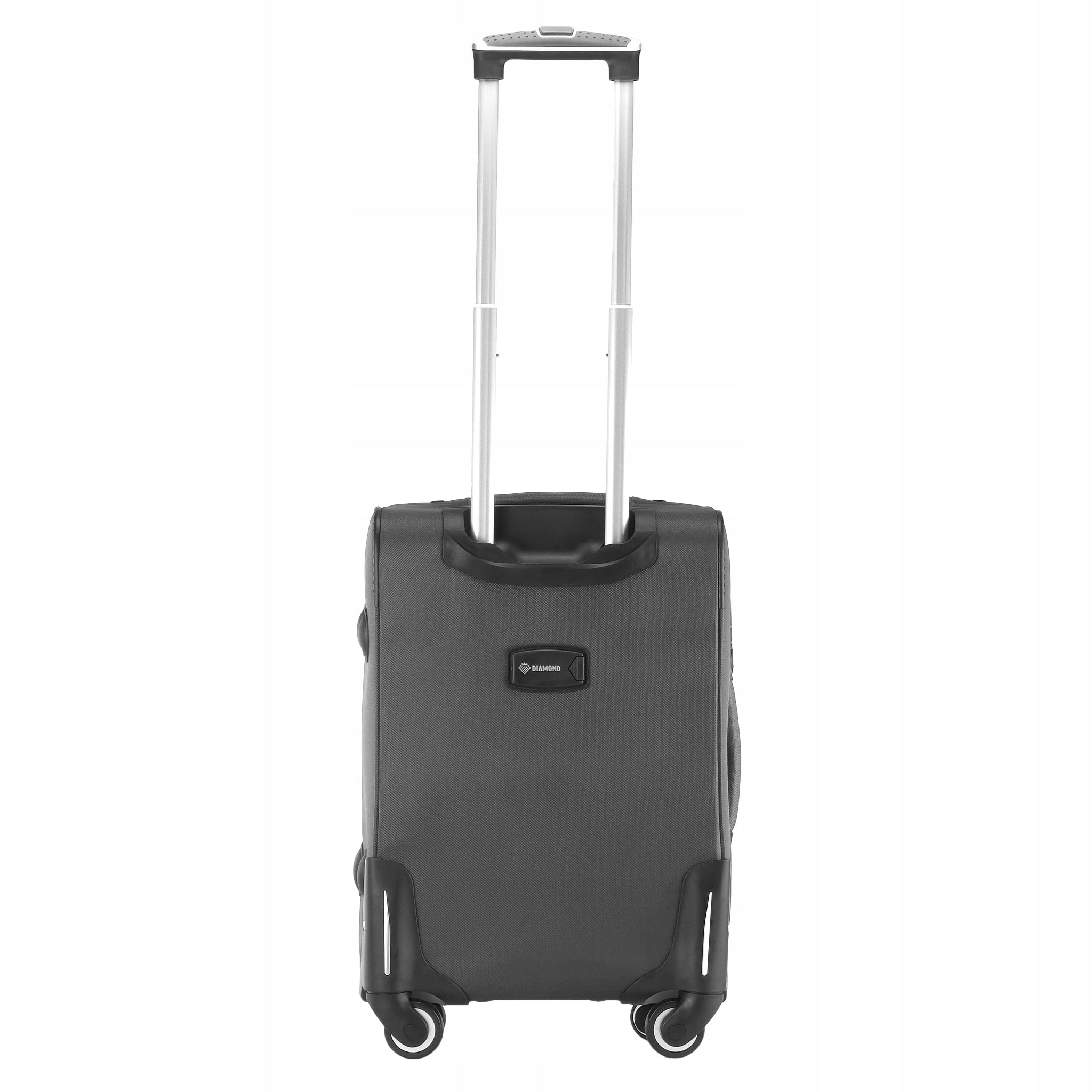 CABIN SUITCASE ON WHEELS TRAVEL LUGGAGE DIAMOND GREY SOFT S 20" C330 Brand DIAMOND