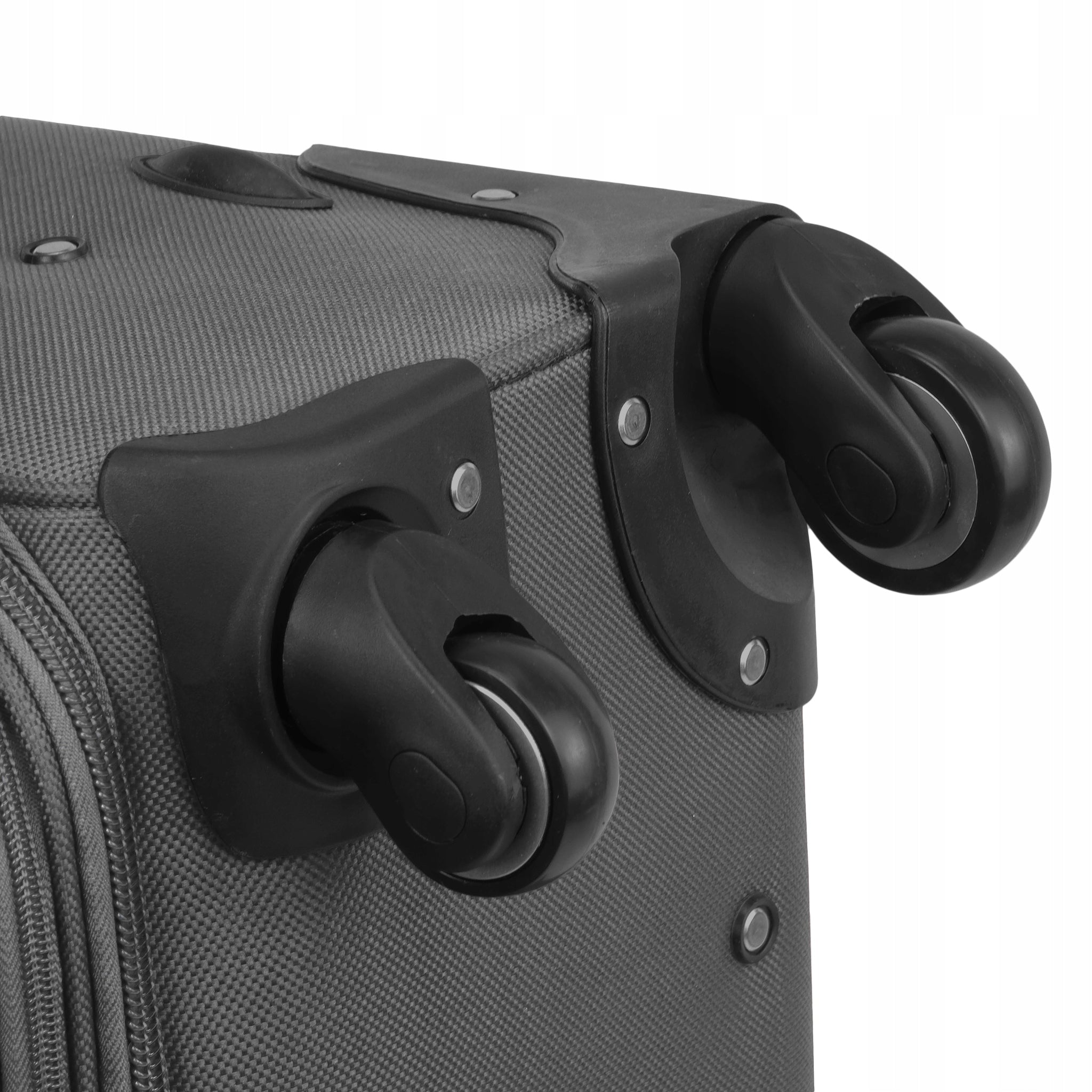 CABIN SUITCASE ON WHEELS TRAVEL LUGGAGE DIAMOND GREY SOFT S 20" C330 Width (longer edge) 37 cm