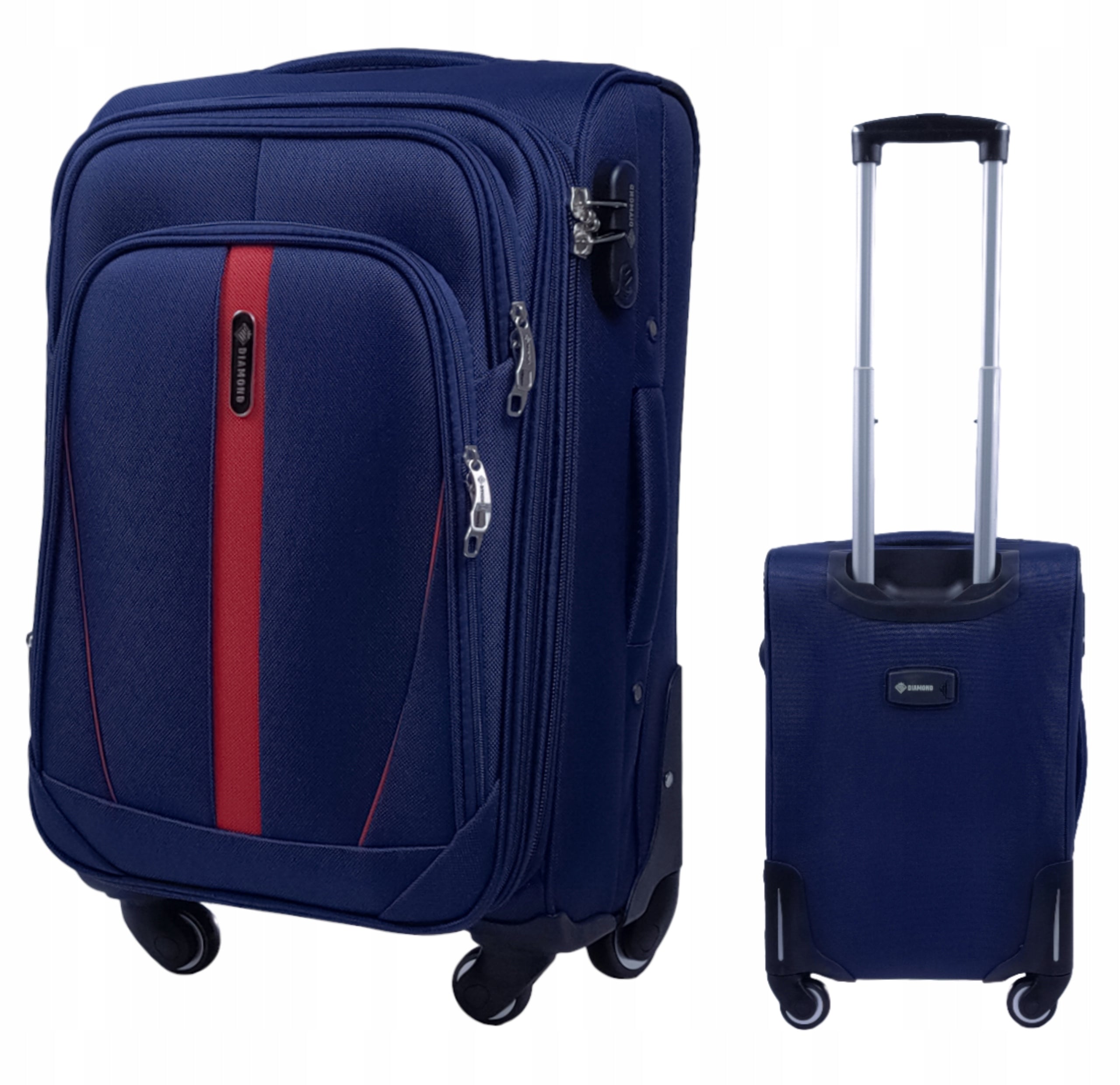 CABIN SUITCASE SOFT TOURIST TRAVEL DIAMOND CORDURA RUBY 50L Brand no brand