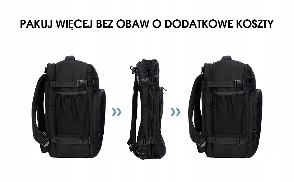 CABIN TRAVEL BACKPACK RYANAIR Ecohub EXPANDER 40X20X25cm 20L GREY Manufacturer code 0705632909201