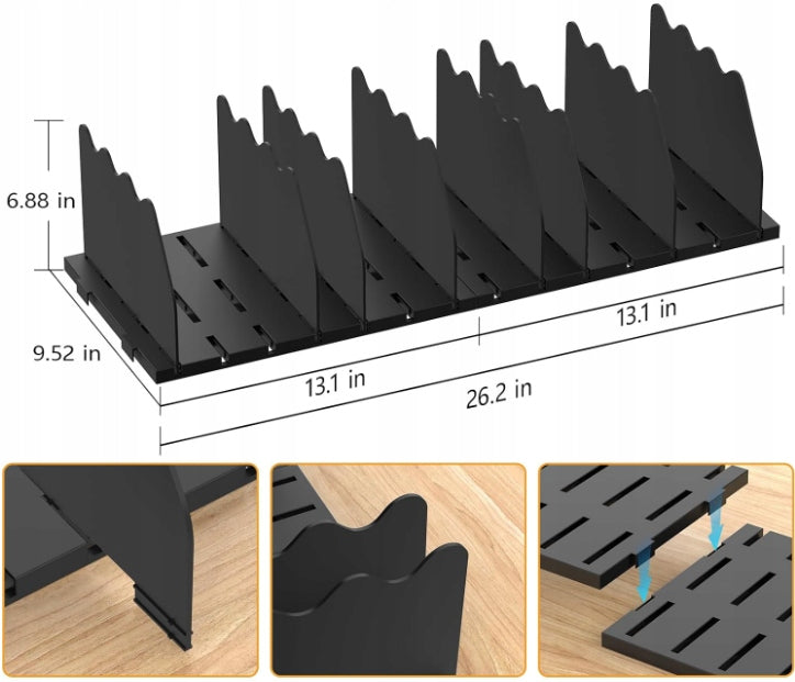 CABINET BAG ORGANIZER STORAGE COMPARTMENTS SET OF 8 Brand no brand