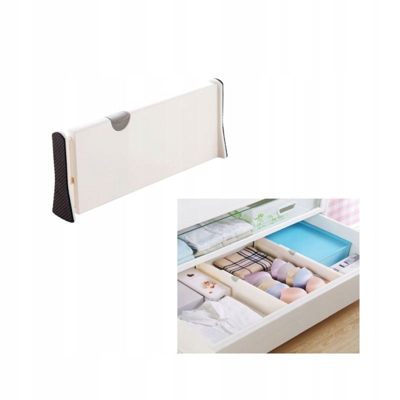 CABINET DRAWER ORGANIZER SLIDING COMPARTMENT ADJUSTABLE SEPARATOR LONG