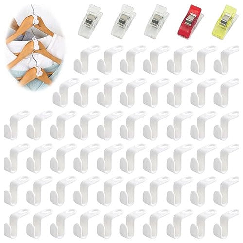 CABINET HOOKS 55 PCS CLOTHES ORGANIZERS Sewing HANGERS