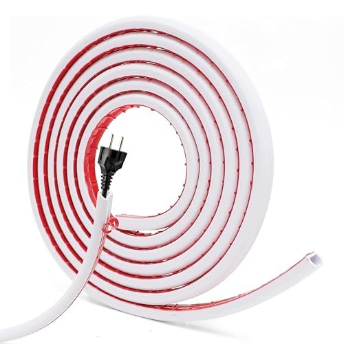 CABLE CHANNEL WHITE SELF ADHESIVE 15X10MM HDMI CABLE PROTECTION USB steel
