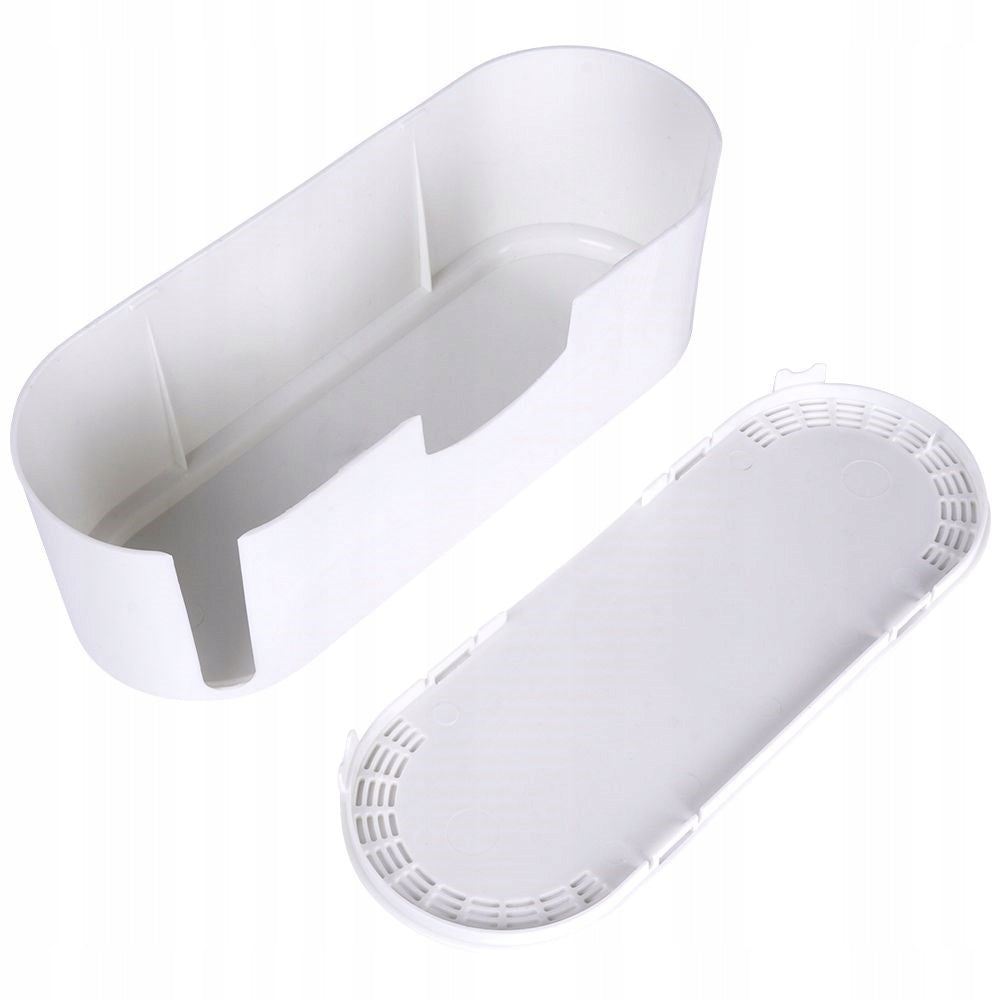 CABLE CONTAINER PLUG ORGANIZER BOX CABLE STORAGE Color white
