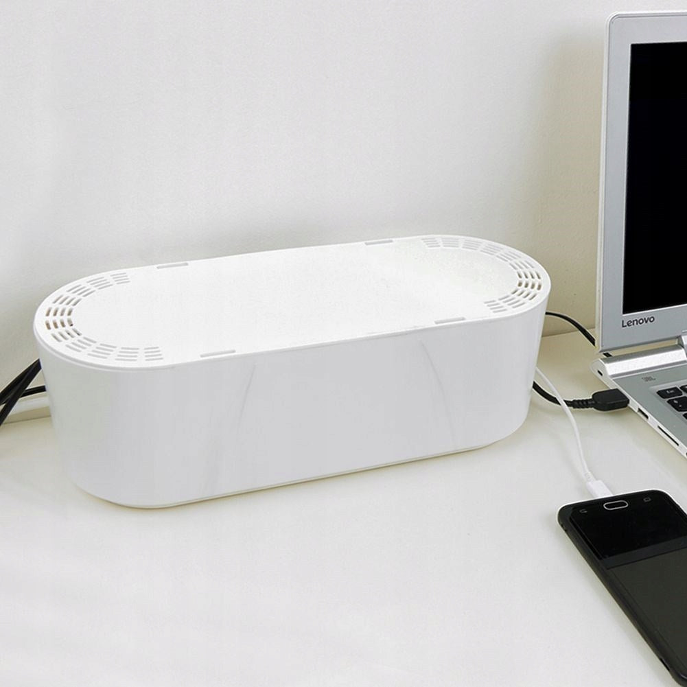 CABLE CONTAINER PLUG ORGANIZER BOX CABLE STORAGE Model 569618