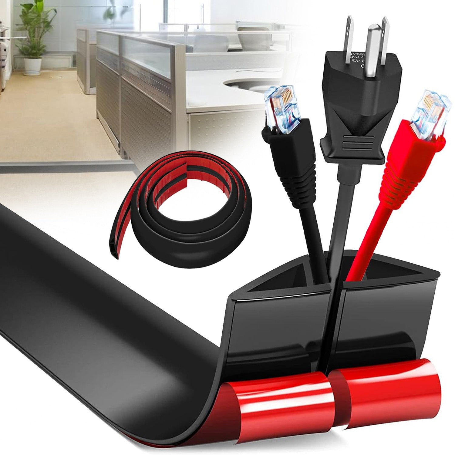 CABLE COVER, FLOOR STRIP FOR CABLES, FLEXIBLE CABLE CHANNEL Manufacturer code MAKSJ8