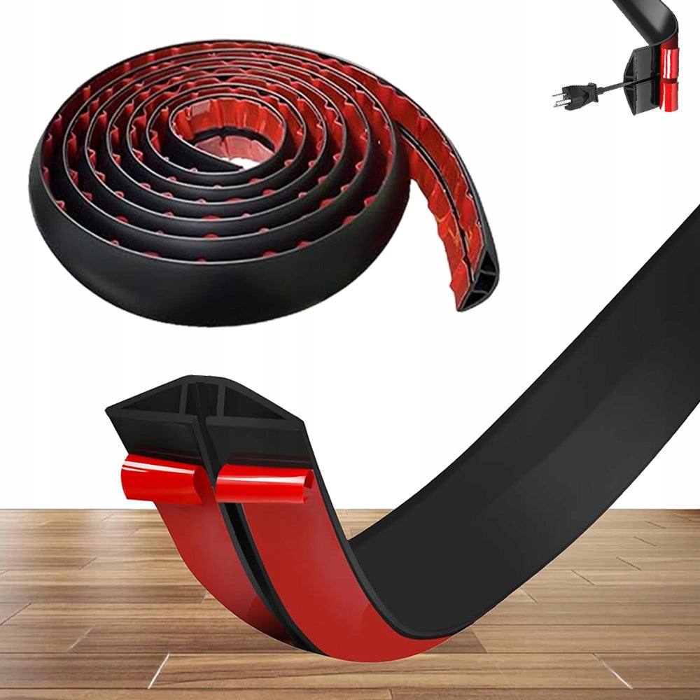CABLE COVER, FLOOR STRIP FOR CABLES, FLEXIBLE CABLE CHANNEL