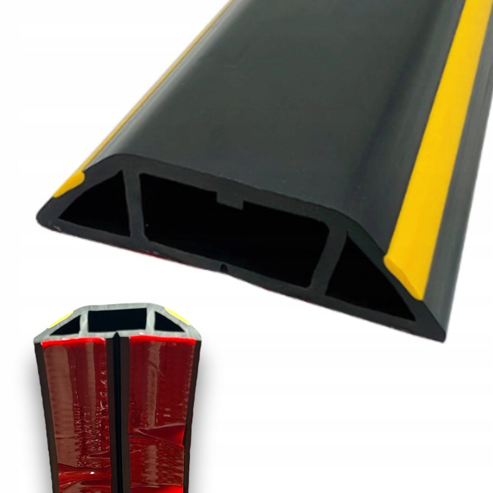 CABLE GRILLE CABLE RUBBER FLOOR STRIP FOR CABLES BLACK OVERRUN 1M Manufacturer code N40