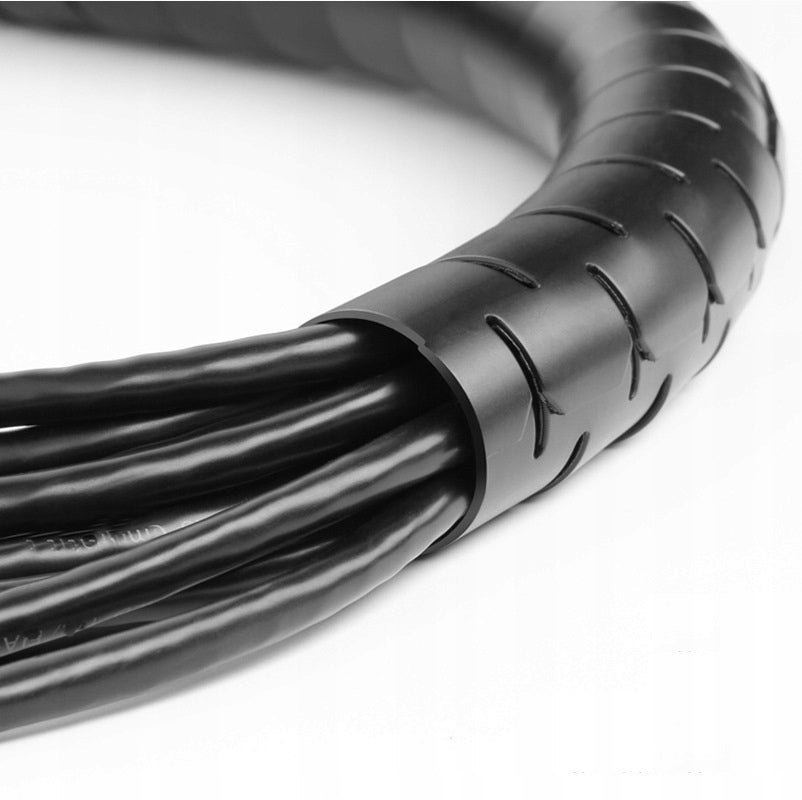 CABLE GRILLE OFFICE ORGANIZER COVER BRAID FOR WIRES 3M BLACK Model MAS-3M-CZA
