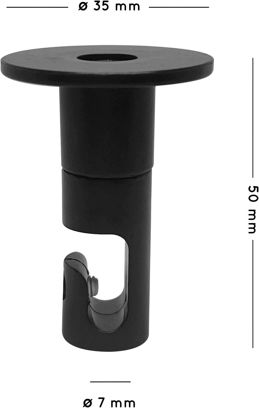 CABLE HOLDER FOR WALLS AND CEILINGS 6 PCS BLACK FOR LAMPS AND PROJECTSDIY Manufacturer code 0635872015182