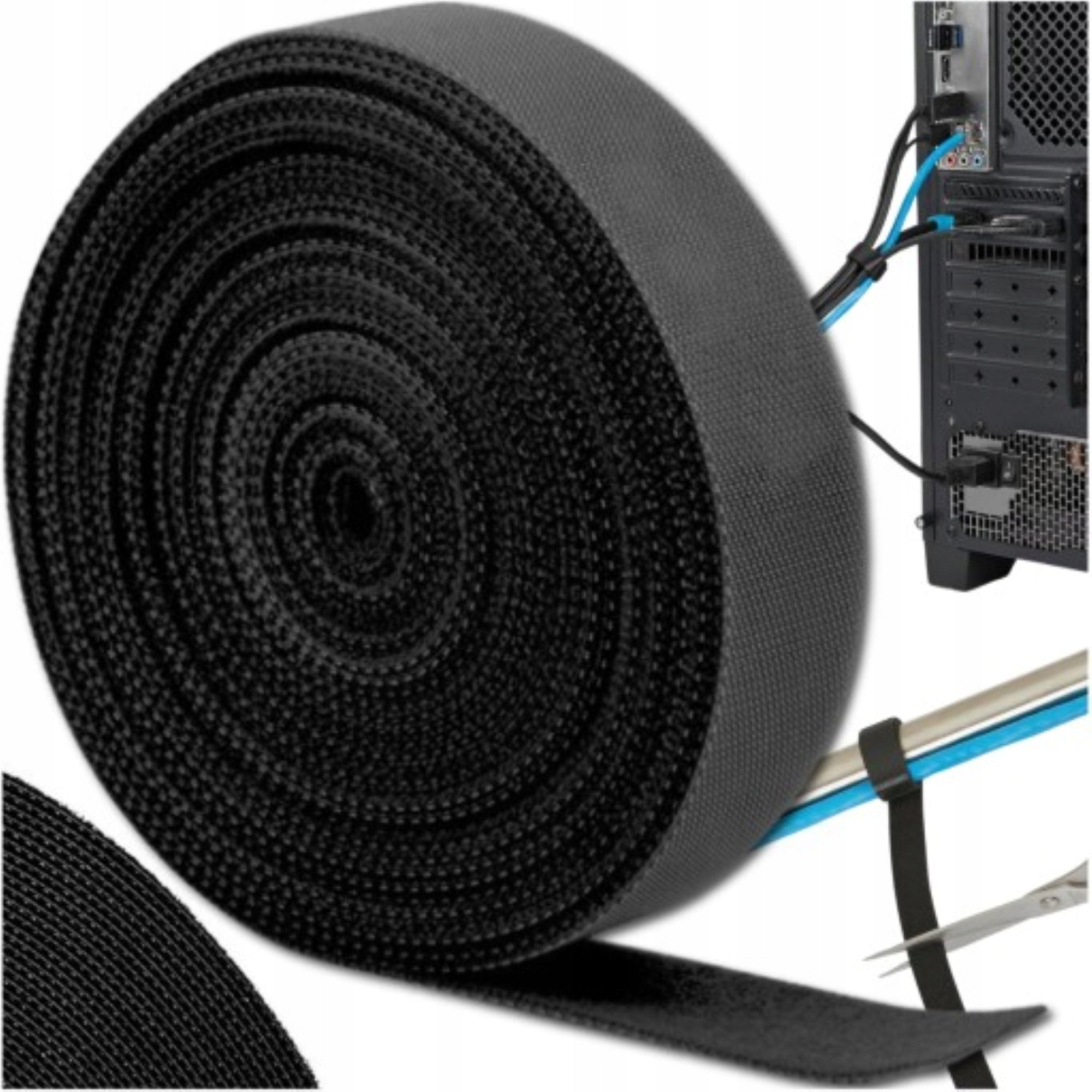 CABLE ORGANIZER BAND VELCRO TAPE FOR CABLES 50 CM ADJUSTABLE Brand no brand