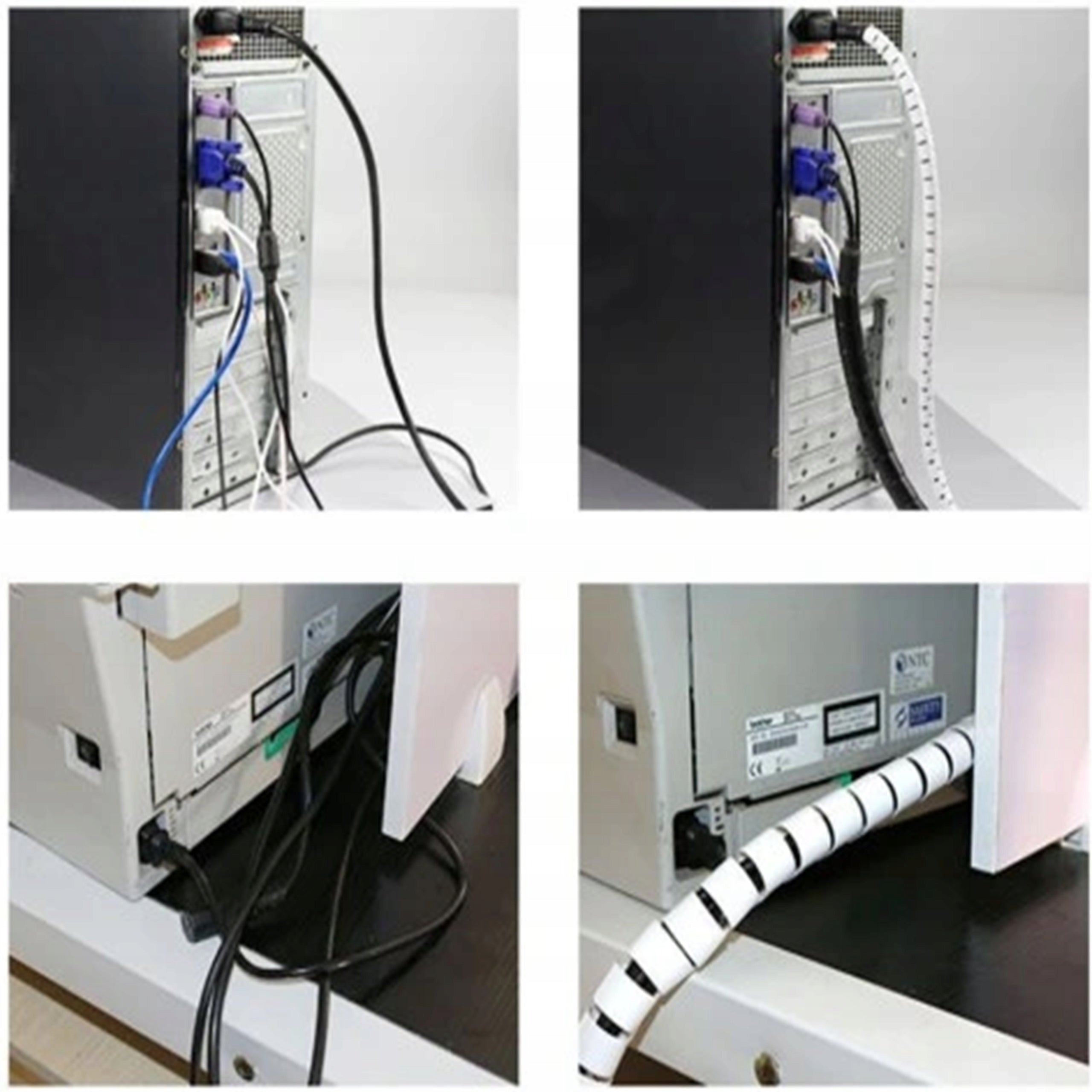 CABLE ORGANIZER CABLE COVER - SPIRAL WRAP 25mm 5m+ CLAMP EAN (GTIN) 6977186122663