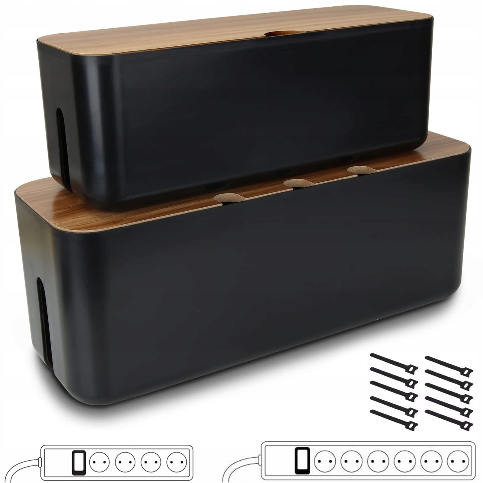 CABLE ORGANIZER CONTAINER GRILLE BOX FOR STRIPS WIRES LARGE M+L