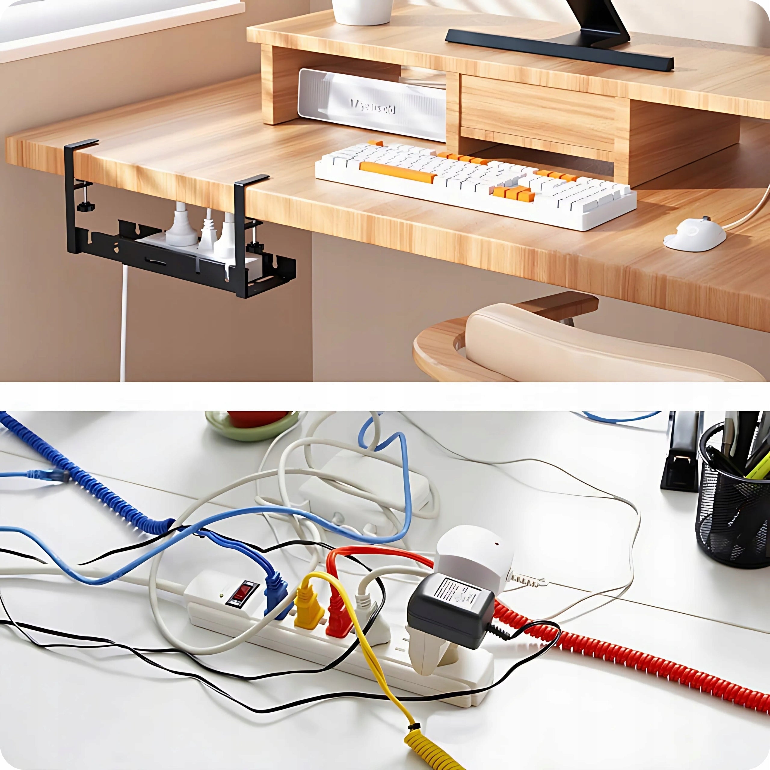 CABLE ORGANIZER GRILLE ADJUSTABLE CABLE SHELF WIRES POWER SUPPLY Manufacturer code MASKOWNICA POD BIURKO WM962