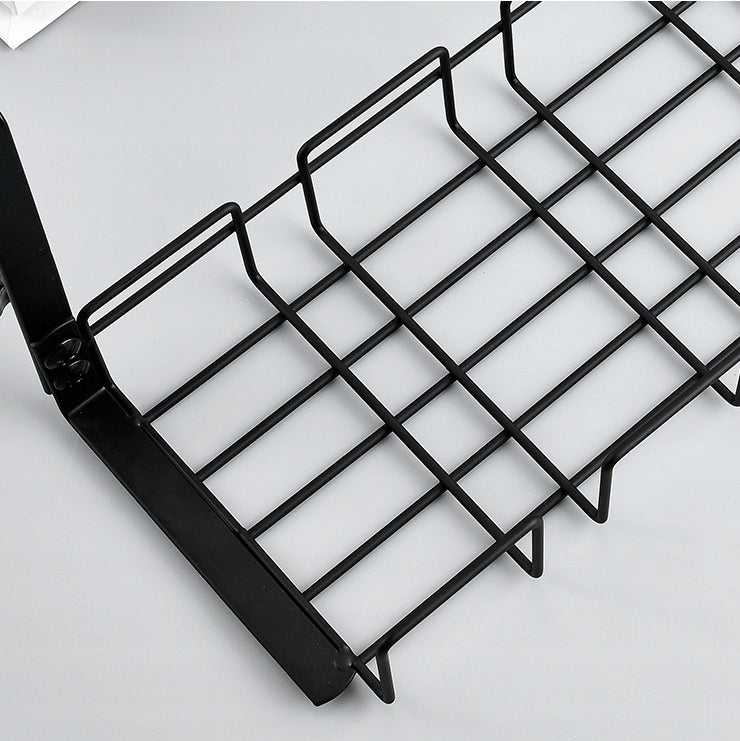 CABLE ORGANIZER GRILLE HOLDER SHELF UNDER DESK TABLETOP BLACK EAN (GTIN) 5906850050187