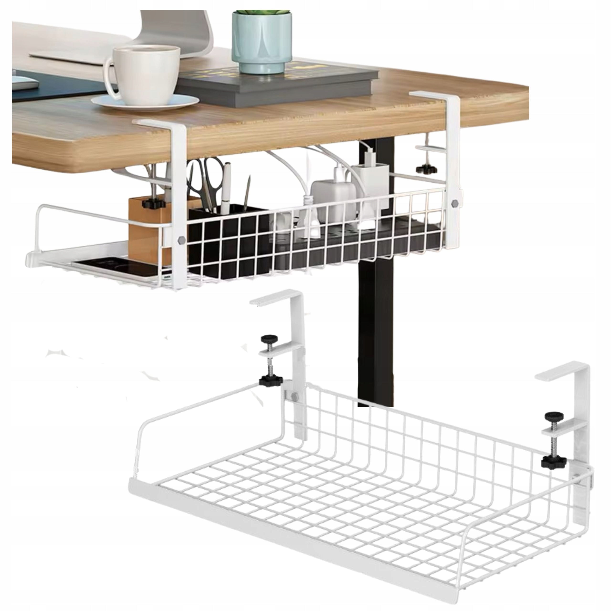 CABLE ORGANIZER SHELF BALT HANGER DESK GRILLE METAL HOLDER