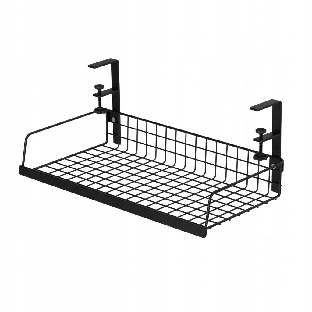 CABLE ORGANIZER SHELF UNDER THE DESK GRILLE HOLDER METAL HANGER Packaging status original