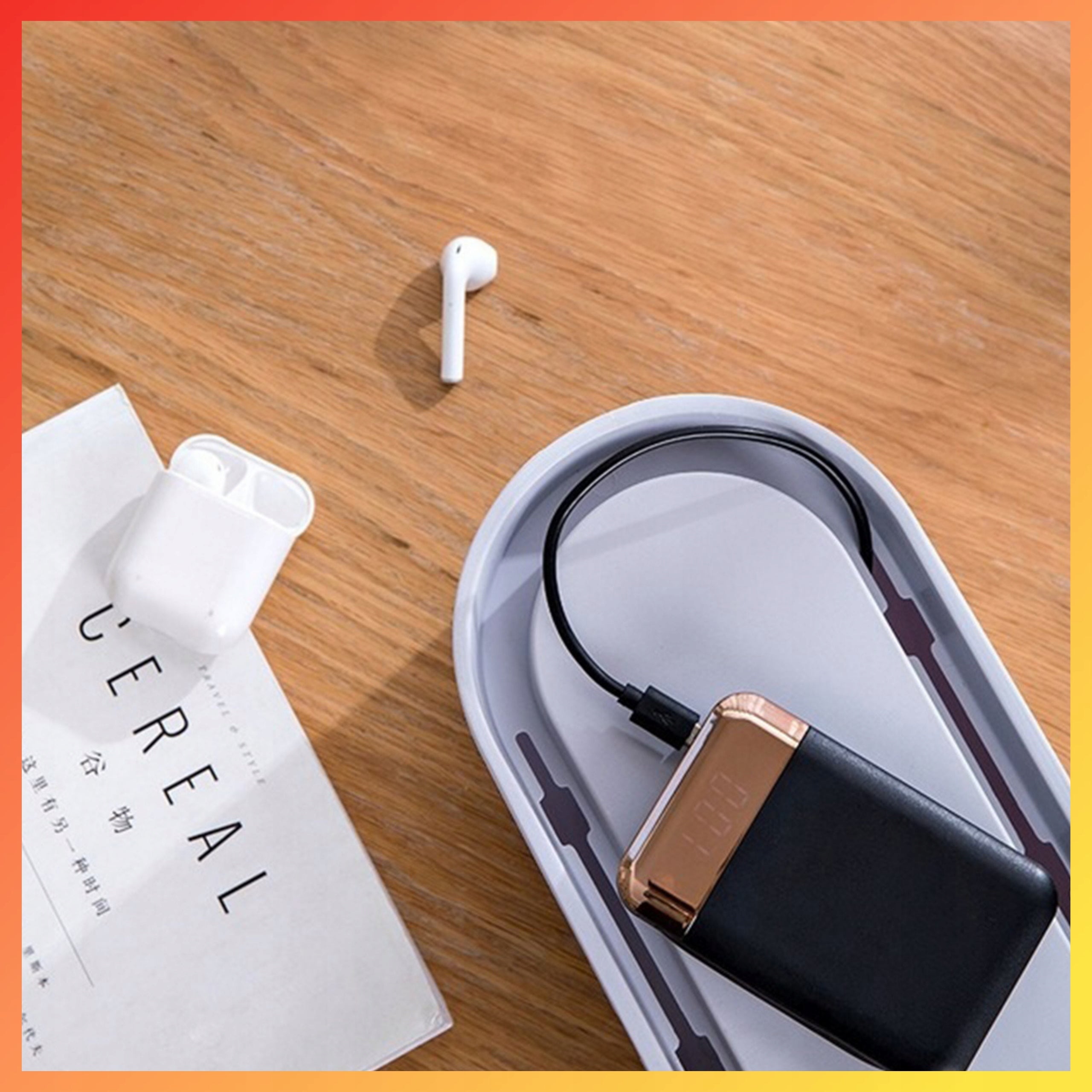 CABLE ORGANIZER STRIPS DESK EXTENSION CORDS COUNTERTOP CONTAINER GREY Packaging status original