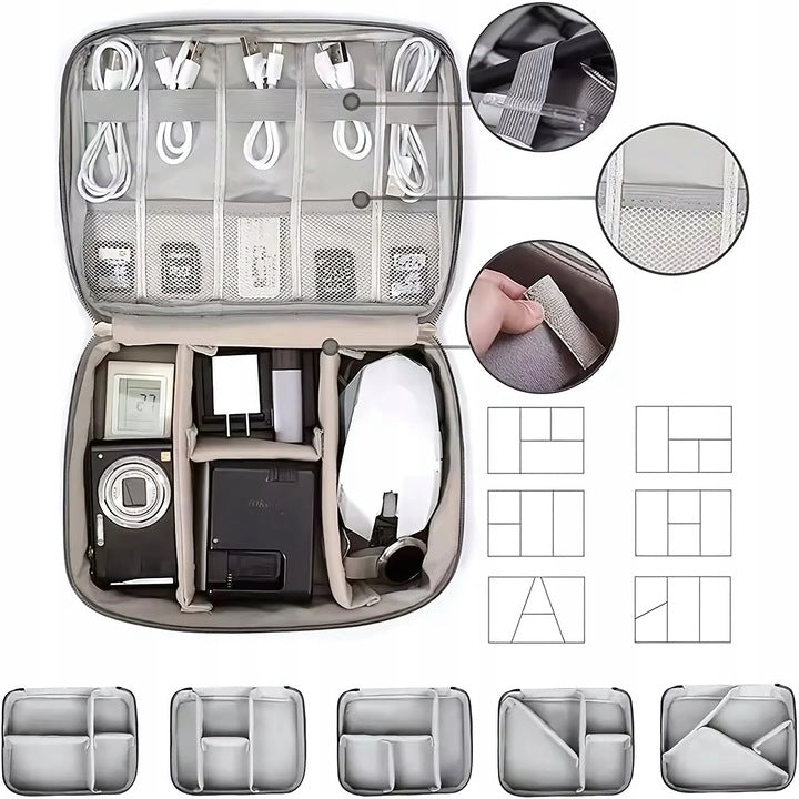 CABLE ORGANIZER TRAVEL BAG COVER CASE WIRES ACCESSORIES Packaging status original
